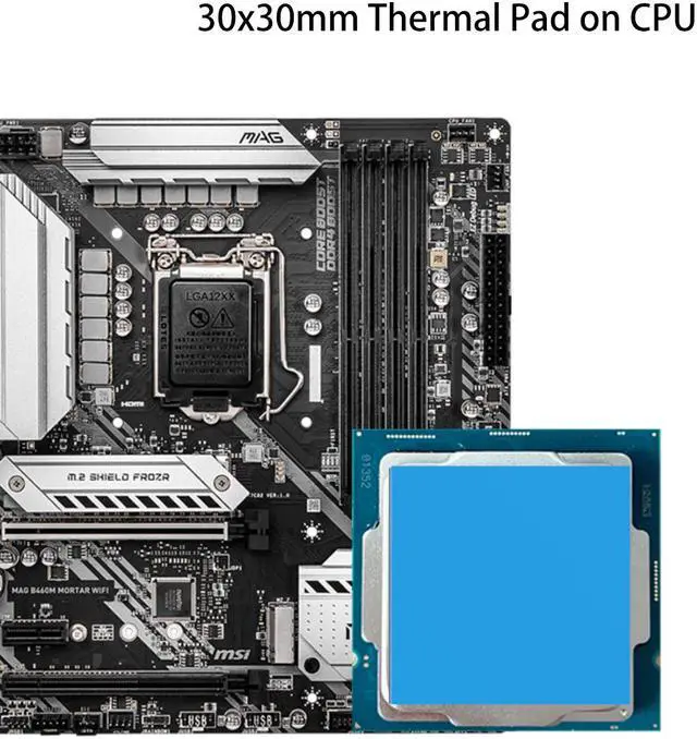 Alt view image 4 of 7 - GLOTRENDS Thermal Pad for CPU GPU SSD Chipset etc, 2 Pieces of 50x50mm, 2 piese of 30x30mm, 2 Pieces of 20x70mm