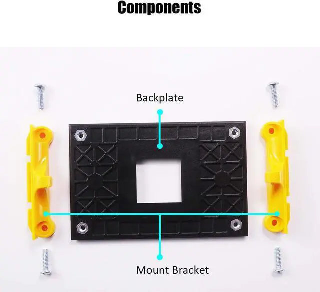 Alt view image 4 of 7 - CPU Cooler AM4 Bracket for AM4 Socket (X570/B550/A520/X470/B450/X370/B350/A320 Chipset)
