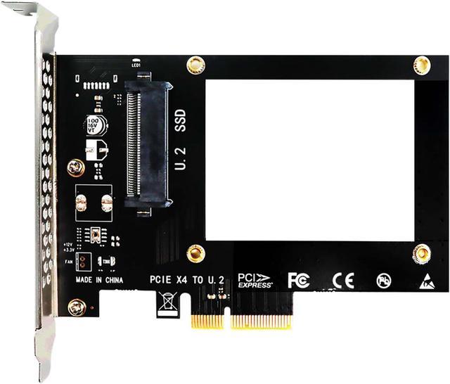 GLOTRENDS U.2 (SFF-8639) PCIe NVMe 4.0/3.0 Adapter for U.2 PCIe SSD, PCI-E  GEN4 Full Speed, Desktop PC Installation