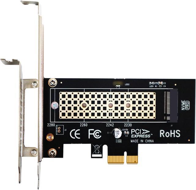 Bourgogne oprejst Udholde GLOTRENDS M.2 PCIe X1 Adapter with M.2 Screw for M.2 PCIe 4.0/3.0 SSD  (NVMe/AHCI Key M), PCIe X1/X4/X8/X16 Lane Installation, but Only PCIe X1  Bandwidth (PA09-X1) Add-On Cards - Newegg.com