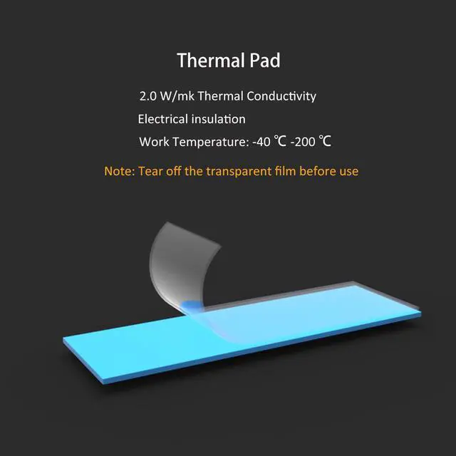 Alt view image 5 of 7 - GLOTRENDS M.2 Heatsink for 2280 M.2 SSD, Fit for Laptop Installation, 22x70x1mm Aluminum Body, Including Thermal Pad