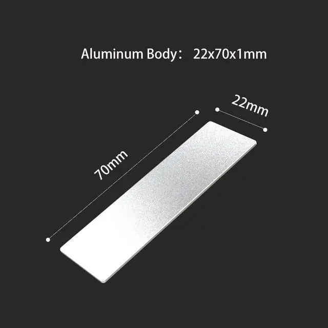Alt view image 4 of 7 - GLOTRENDS M.2 Heatsink for 2280 M.2 SSD, Fit for Laptop Installation, 22x70x1mm Aluminum Body, Including Thermal Pad