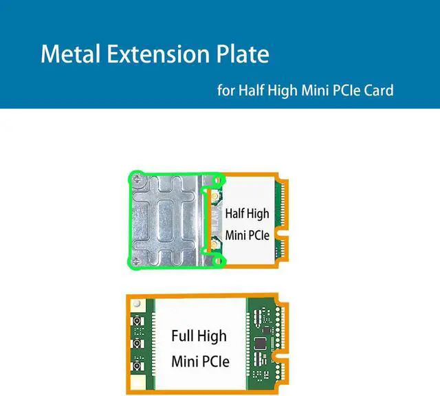 Alt view image 6 of 7 - PCIe X1 to Mini PCIe Wireless Adapter WLAN WiFi 4/5/6/6E (No WiFi Network Card) with SMA Antenna for M.2 Wireless WiFi 802.11a/b/g/n/ac/ax Network Module