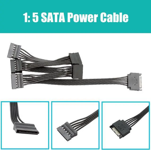 Alt view image 6 of 7 - GLOTRENDS SA3112J 12 Ports PCIe SATA 3.0 Expansion Card, Including SATA Cables and 1:5 SATA Splitter Power Cable, Compatible with Windows,Linux,Mac OS,NAS