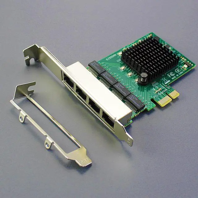 Alt view image 3 of 8 - GLOTRENDS LE8204 4-Port Gigabit PCIe Ethernet Network Card, 4 x RTL8111H Chip, 4 x RJ45 LAN Port, PCIe X1 Installation