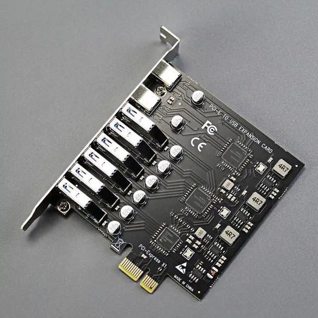 Alt view image 2 of 7 - GLOTRENDS U6A2C 8-Port (2 Type-C+ 6 x Type-A) USB 3.0 5Gbps PCIe Expansion Card for Intel, AMD, and ARM Platform, Compatible with Windows and Linux (Not Support Mac OS)