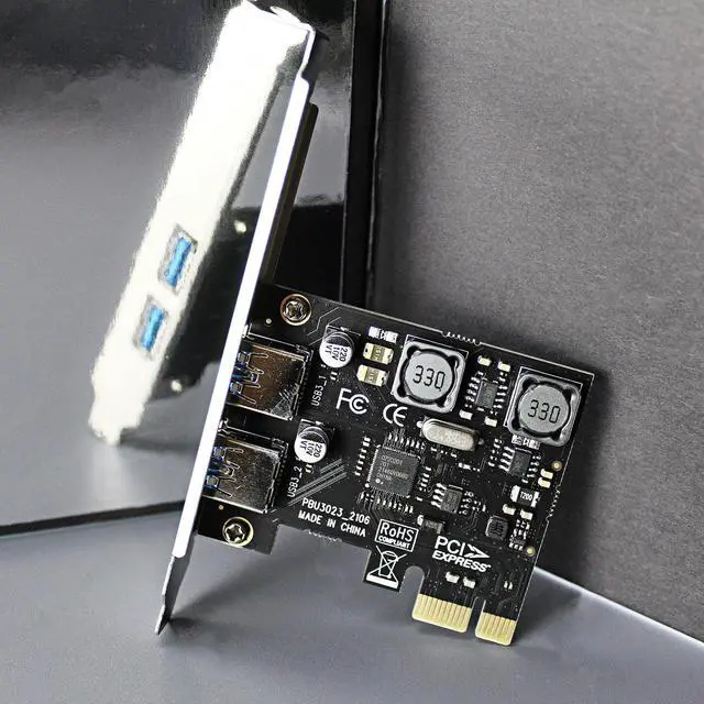 Alt view image 4 of 7 - GLOTRENDS U3023 2-Port USB 3.0 Type-A 5Gbps PCIe Expansion Card for Intel, AMD, and ARM Platform, Compatible with Windows and Linux (Not Support Mac OS)