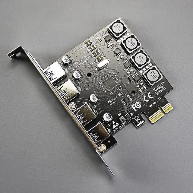 Alt view image 2 of 7 - GLOTRENDS U3044 4-Port USB 3.0 5Gbps PCIe Expansion Card for Intel, AMD, and ARM Platform, Compatible with Windows and Linux (Not Support Mac OS)
