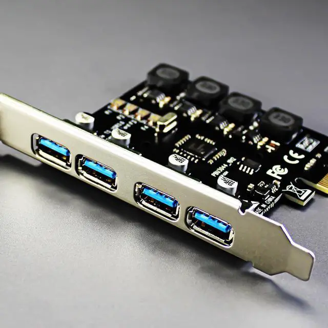 Alt view image 3 of 7 - GLOTRENDS U3044 4-Port USB 3.0 5Gbps PCIe Expansion Card for Intel, AMD, and ARM Platform, Compatible with Windows and Linux (Not Support Mac OS)