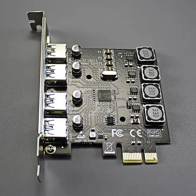 Alt view image 4 of 7 - GLOTRENDS U3044 4-Port USB 3.0 5Gbps PCIe Expansion Card for Intel, AMD, and ARM Platform, Compatible with Windows and Linux (Not Support Mac OS)