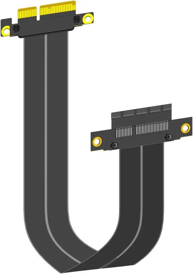 Main image of GLOTRENDS 300mm PCIe 3.0 X4 Riser Cable for M.2, WiFi, Firewire, USB, Sound Cards, etc
