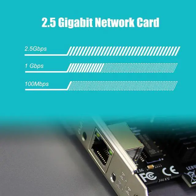 Alt view image 2 of 7 - GLOTRENDS LE8105 2.5Gbps PCIe Ethernet Network Card, RTL8125BG Chip, RJ45 LAN Port, PCIe X1 Installation