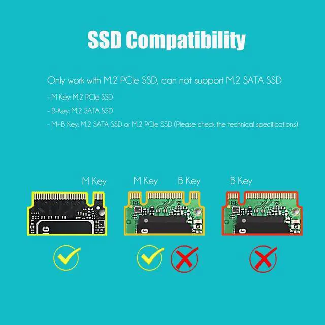 Alt view image 4 of 6 - GLOTRENDS PA09-X1 M.2 NVMe to PCIe X1 Adapter for 2230/2242/2260/2280 M.2 NVMe SSD, PCIe X1 Installation