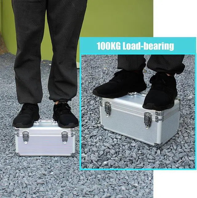 Alt view image 2 of 7 - GLOTRENDS Hard Drive Storage Box for Hard Drive Desktop Orgnizer, Space for 8x3.5" and 6x2.5" hard drive