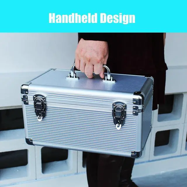 Alt view image 5 of 7 - GLOTRENDS Hard Drive Storage Box for Hard Drive Desktop Orgnizer, Space for 8x3.5" and 6x2.5" hard drive