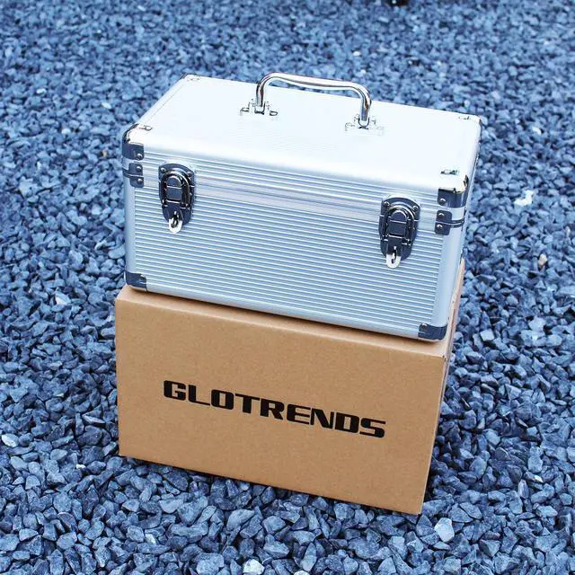 Alt view image 7 of 7 - GLOTRENDS Hard Drive Storage Box for Hard Drive Desktop Orgnizer, Space for 8x3.5" and 6x2.5" hard drive