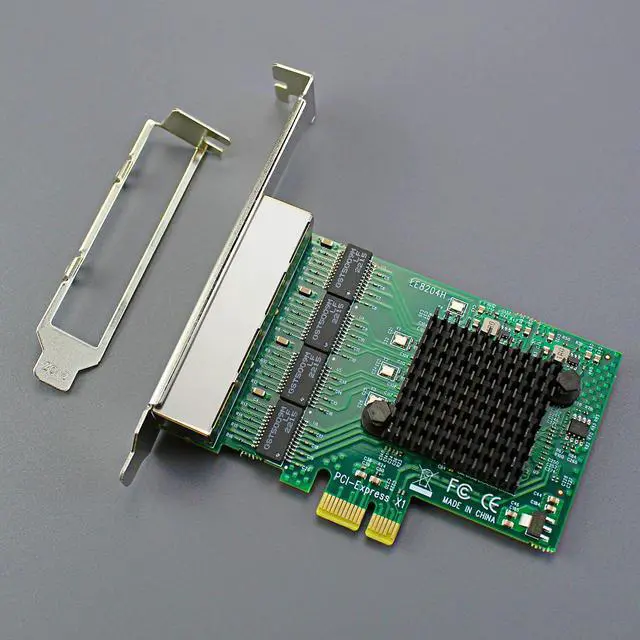 Alt view image 2 of 7 - GLOTRENDS LE8204H 4-Port Gigabit PCIe Ethernet Network Card, 4 x RTL8111H Chip, 4 x RJ45 LAN Port, PCIe X1 Installation