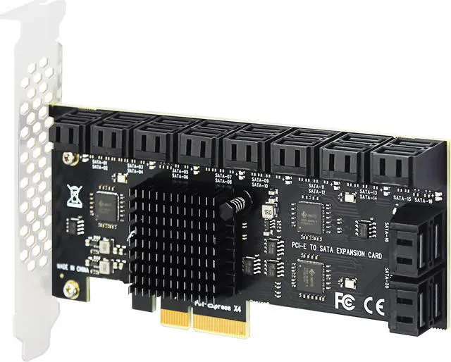Main image of GLOTRENDS SA3824A 24-port PCIe 3.0 X8 SATA Expansion Card, Compatible with Windows,Linux,Mac OS,NAS