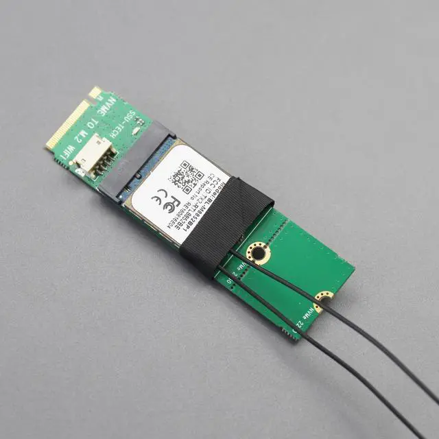 Alt view image 3 of 7 - GLOTRENDS WA04 M.2 Key E to Key M WiFi Adapter for M.2 WiFi 4/5/6/6e/7 Module, with 3.5-dBi SMA Antenna Kits