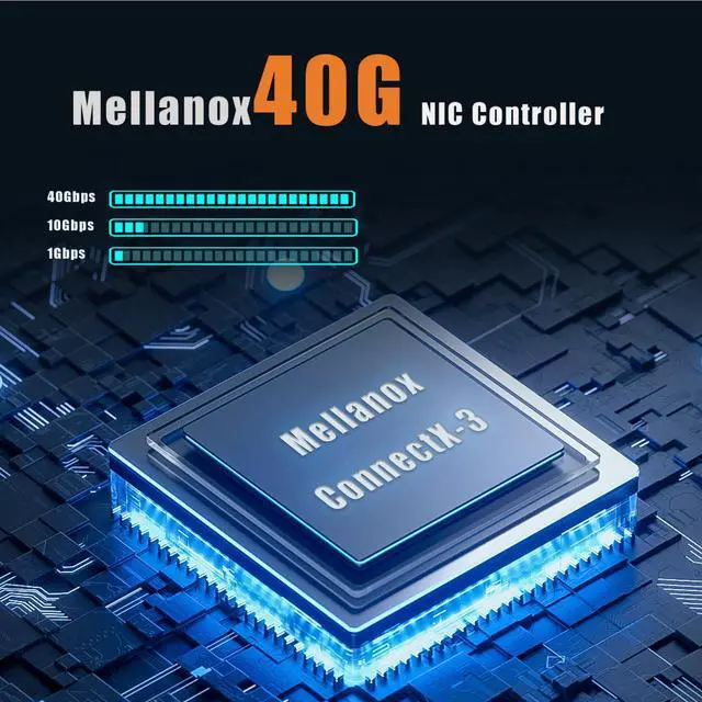 Alt view image 4 of 7 - GLOTRENDS ST7384 2-Port QSFP+ VPI 56Gb FDR InfiniBand and 40Gb Ethernet Network Card with Mellanox ConnectX-3 Controller, PCIe 3.0 X8 Interface, Support InfiniBand RDMA/RDMA (RoCE v2)