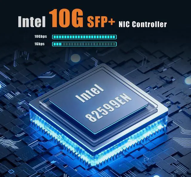 Alt view image 4 of 7 - GLOTRENDS ST7315 10Gb PCI-E NIC Network Card, 10Gb SFP+ Port, Intel 82599EN Controller (X520-DA1), Support Windows Server/Linux/VMware