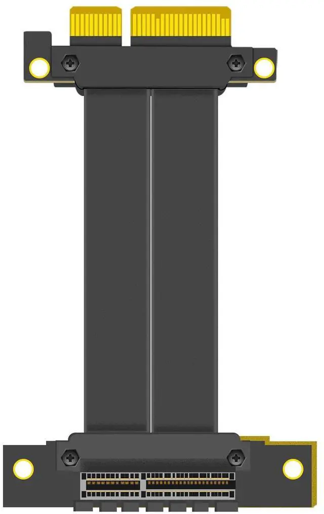 Main image of GLOTRENDS 100mm PCIe 4.0 X4 Riser Cable for M.2, WiFi, Firewire, USB, Sound Cards, etc