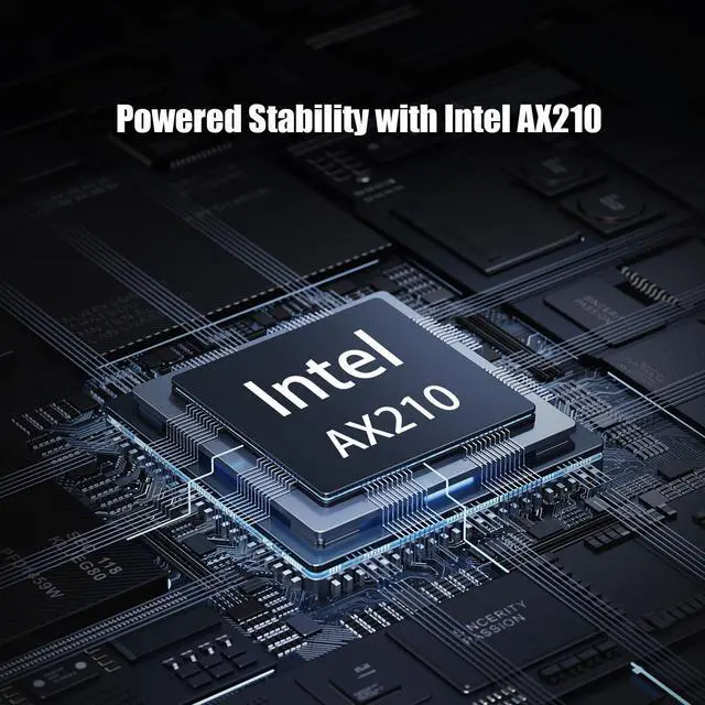 Alt view image 5 of 7 - GLOTRENDS AX5400 WiFi 6E PCIe Card with Low-Profile Bracket for Desktop PC, Intel AX210 Chip, 802.11ax, Bluetooth 5.3, Support Windows 11/10/Linux, Not Support Mac OS/Windows 7/XP