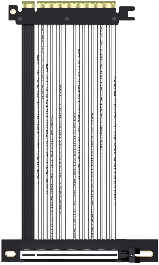 Main image of GLOTRENDS PCIe 5.0 X16 Riser Cable for GPU Server,Industrial-Grade Performance,150mm Length Right Angle