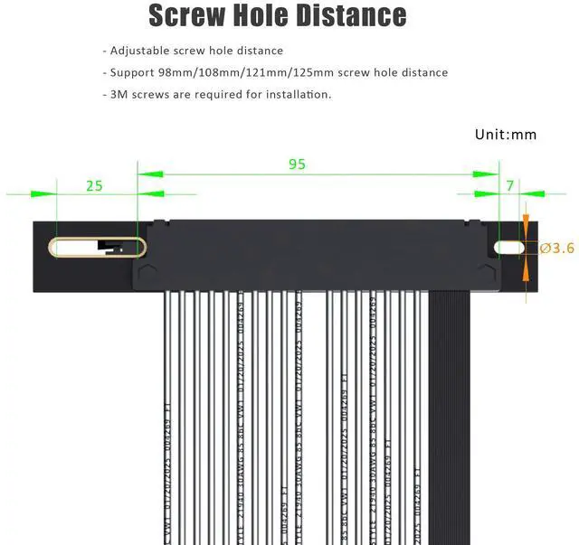 Alt view image 7 of 7 - GLOTRENDS PCIe 5.0 X16 Riser Cable for GPU Server,Industrial-Grade Performance,150mm Length Right Angle