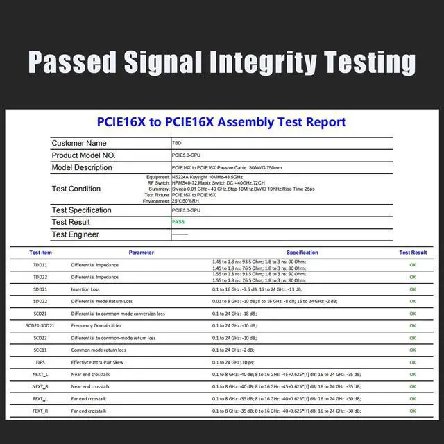 Alt view image 3 of 7 - GLOTRENDS PCIe 5.0 X16 Riser Cable for GPU Server, Industrial-Grade Performance,600mm Length Right Angle