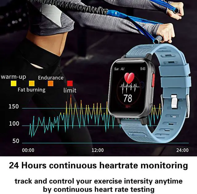 Alt view image 3 of 6 - Colorful Touch Screen Smart Watch Men Women Smart Bracelet Heart Rate Blood Pressure Monitor Sports Fitness Tracker Smartwatch for Android IOS