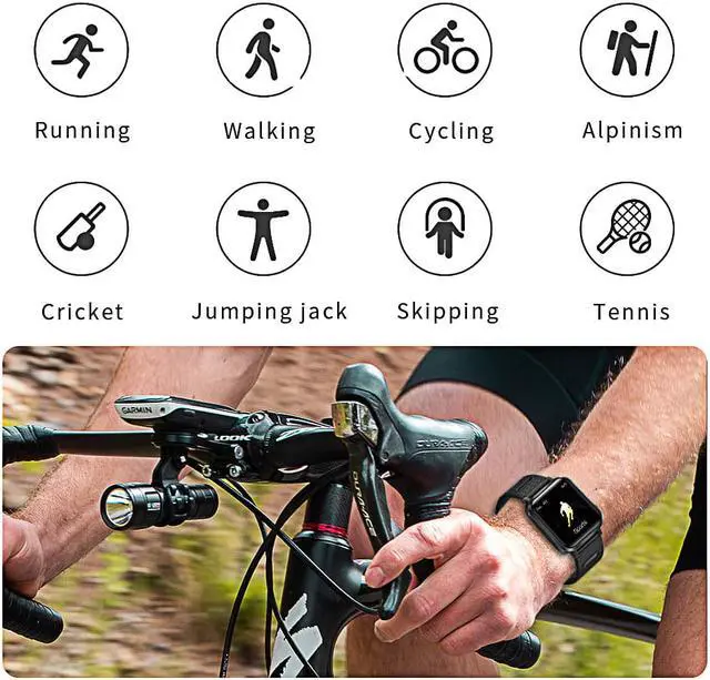 Alt view image 5 of 6 - Colorful Touch Screen Smart Watch Men Women Smart Bracelet Heart Rate Blood Pressure Monitor Sports Fitness Tracker Smartwatch for Android IOS