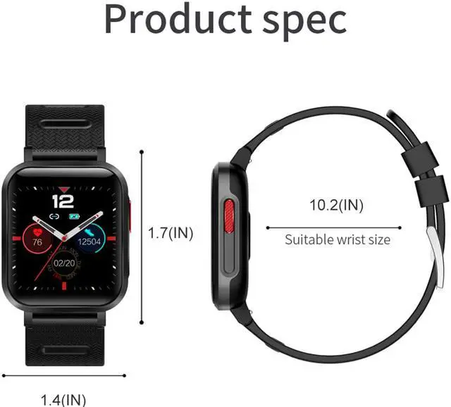 Alt view image 6 of 6 - Colorful Touch Screen Smart Watch Men Women Smart Bracelet Heart Rate Blood Pressure Monitor Sports Fitness Tracker Smartwatch for Android IOS