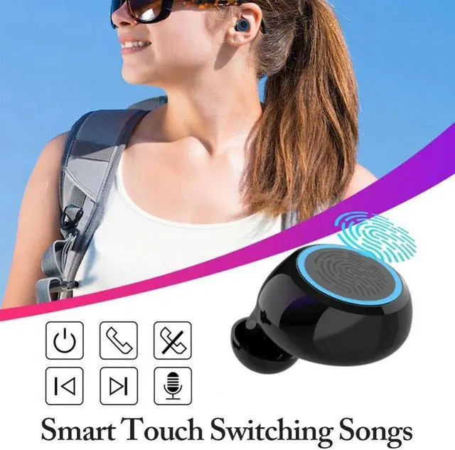 Alt view image 5 of 8 - TWS Wireless Earphones LED Digital Display Touch IPX7 Waterproof Mini Wireless Bluetooth 5.0 Headset Headphone