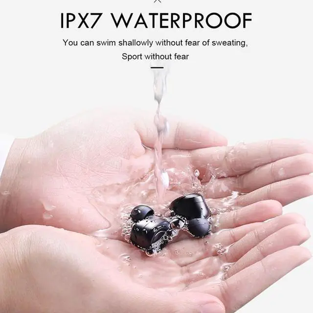 Alt view image 6 of 8 - X10 TWS Wireless Bluetooth 5.0 Earphone IPX7 Waterproof Earbuds 9D Stereo Noise Cancelling Sports Headset with Dual HD Mic