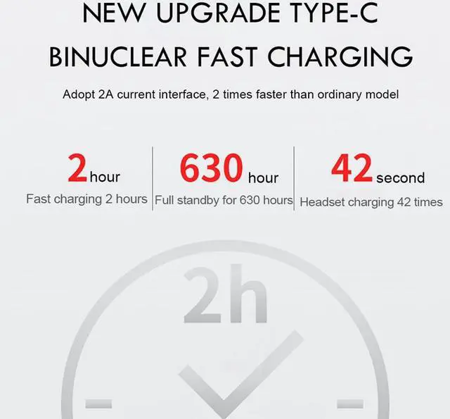 Alt view image 7 of 8 - X10 TWS Wireless Bluetooth 5.0 Earphone IPX7 Waterproof Earbuds 9D Stereo Noise Cancelling Sports Headset with Dual HD Mic