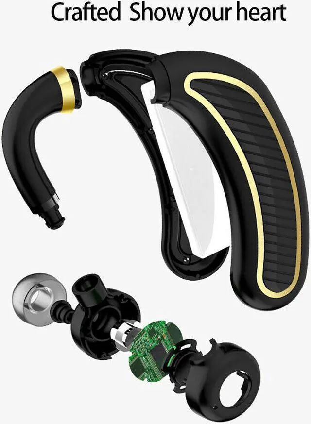 Alt view image 4 of 7 - K21 300mAh Wireless Bluetooth Headphone Headset Stereo Super Bass Earphone Earbuds Microphone