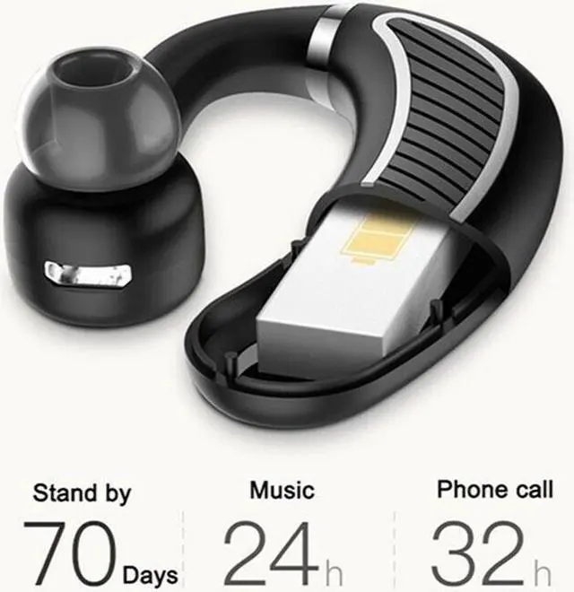 Alt view image 2 of 7 - K21 300mAh Wireless Bluetooth Headphone Headset Stereo Super Bass Earphone Earbuds Microphone