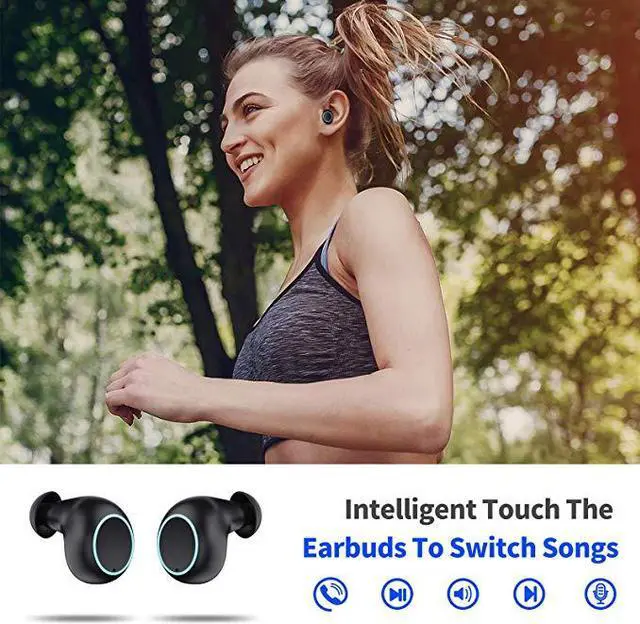 Alt view image 7 of 8 - TWS Earbuds Wireless Bluetooth 5.0 Earphones 3500mAh Powerbank Long Playing Time Digital LED display Noise reduction CVC 8.0 Headphone for iPhone Samsung
