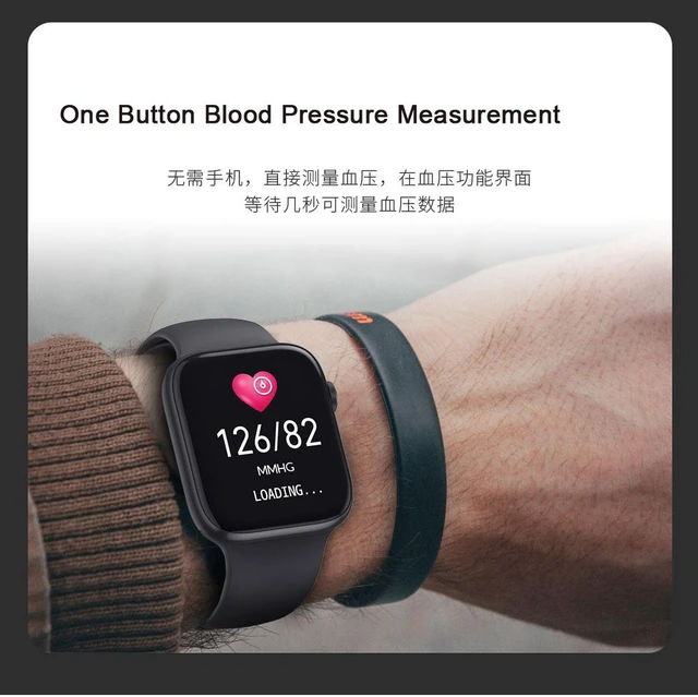 Alt view image 6 of 8 - Full Touch 1.3" Color Screen Smart Watch Fitness Tracker Heart Rate Blood Pressure Health Monitor Sports Record Intelligent reminder Information Push