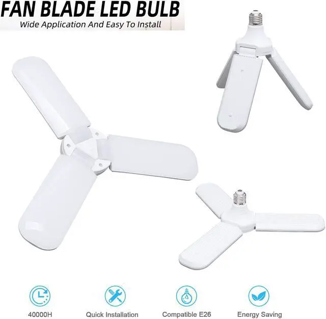 Main image of 45W 4500lm E27 LED Garage Shop Work Light Ceiling Fixture Deformable Lamp