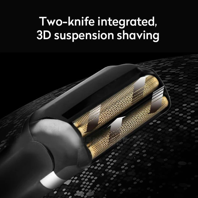 Alt view image 4 of 7 - Kemei KM-2024 Electric Shaver USB Rechargeable for Men Twin Blade Waterproof Reciprocating Cordless Razor Shaving Machine Barber