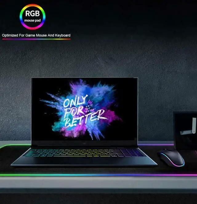 Alt view image 4 of 8 - RGB Gaming Mouse Pad Large Extended Soft Led Mouse Pad with 14 Lighting Modes 2 Brightness Levels Computer Keyboard Mousepads Mat 800 x 300mm / 31.5×11.8 inches