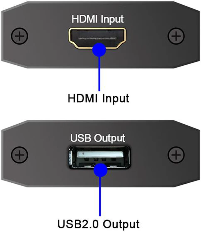 Alt view image 2 of 8 - 4K USB Video Capture Card USB 2.0 HDMI Video Grabber Record adapter with Loop Audio for Record via DSLR Camcorder Camera PC Youtube OBS Live Streaming Broadcast