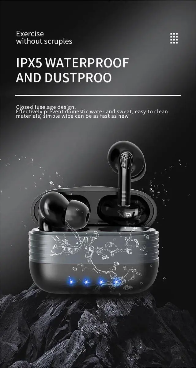 Alt view image 5 of 7 - New Bluetooth 5.0 TWS Earphones Long Standby Time Headset Wireless Earpods For Android Smart Touch Control Portable Headphones HiFi Sound
