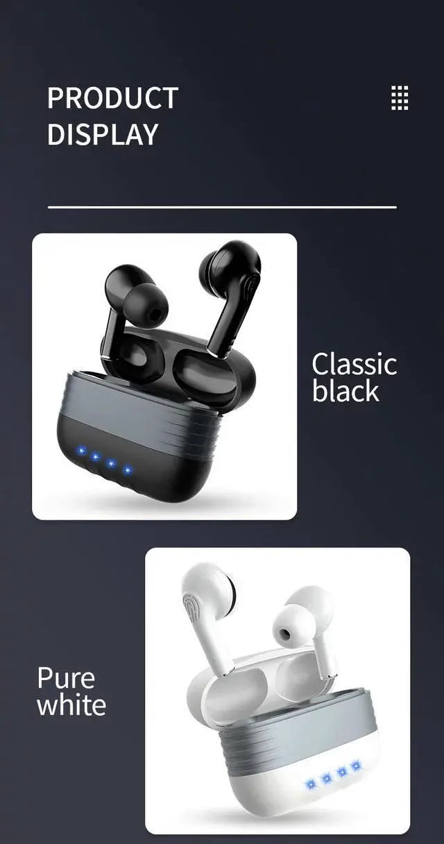 Alt view image 6 of 7 - New Bluetooth 5.0 TWS Earphones Long Standby Time Headset Wireless Earpods For Android Smart Touch Control Portable Headphones HiFi Sound