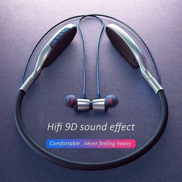 Alt view image 4 of 8 - Wireless Bluetooth 5.0 Earphones Stereo Earbuds Hifi 9D Sports Headphone Power with Micro TF-card Wholesale Noise Cancelling Longer Battery Life