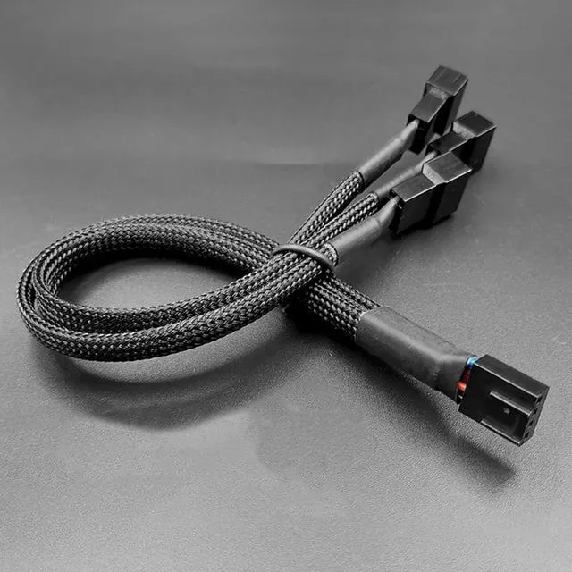 Alt view image 5 of 7 - 10.6" 4Pin/3Pin Computer Case Fan Power Splitter Cable Extension cable For Desktop PC Motherboard PWM Chassis Fan - F/M Female to Male