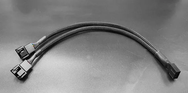 Alt view image 2 of 4 - 10.6" 4Pin/3Pin Computer Case Fan Power Splitter Cable Extension cable For Desktop PC Motherboard PWM Chassis Fan - F/M Female to Male