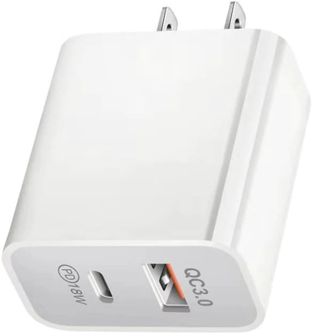 Alt view image 6 of 8 - 18W PD Charger + QC 3.0 Charger Adapter Dual USB Snel Opladen 3.0 Oplader Voor QC 3.0 Mobiele Telefoon Charger Adapter